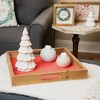 Northlight Wooden "Merry Christmas" Plaques and Serving Tray with Handles - 16" - Set of 3 - 3 of 4