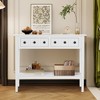 Bella Depot 38.2" Rustic Console Table with Open Shelf - 3 of 4