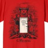 The Conjuring 4: Last Rites (2025) Doll and the Door, Enter if you dare text and logo on red Adult T-Shirt - 2 of 4