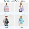 Hachikiko Stylish Clear Backpack with Leather Pendant - Heavy Duty Transparent Bookbag | 15.6in Laptop Fit - 2 of 4