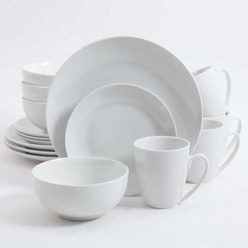 Gibson Home 16pc Ogalla Fine Ceramic Dinnerware Set White Target