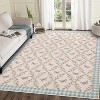 Coucheta Floral Runner Rug, Machine Washable Non-Slip Low Pile, Boho Print Area Rug for Hallway Kitchen Bedroom, Multiple Sizes & Colors - 2 of 4