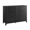 Coucheta Dresser for Bedroom, 6 Chest of Drawer Dresser Organizer, Modern Wood Storage Cabinet for Living Room, Closet Storage, Entryway, Hallway - 2 of 4