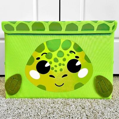 QUOKKA Fabric Toy Storage Box for Kids - Turtle | XL | XXL - Foldable Toy Storage Bin