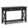 NicBex Crisscross Design Narrow Console Table with Storage,Entryway Table with 2 Drawers & Bottom Shelf,Foyer Table for Hallway,Living Room - 2 of 4