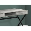 Monarch Specialties Computer Desk Home Office Laptop Storage Drawers 48InchL Work Metal Laminate Grey Black Contemporary Modern - image 3 of 4