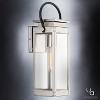 Urban Ambiance Luxury Modern Farmhouse Outdoor Wall Light,  15-7/8"H x 6-1/2"W,  Stainless Steel Finish, UHP1130 - 3 of 4