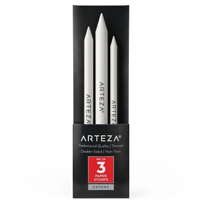  Arteza Paper Blending Stumps Art Supply Set, 3 Piece 