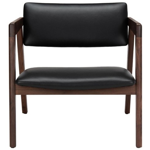 LEATHER CHAIR BLACK/BROWN