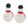2.75 In Snowman Salt And Pepper Set Blown Glass Christmas Salt And Pepper Shakers - 3 of 3