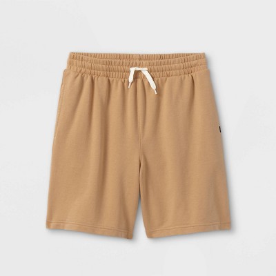 tan sweat shorts