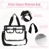 Unique Bargains EVA Zipper Clear Makeup Bag 7.91*10.63'' Black 1 Pc - 4 of 4