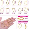 JDICTION 60Pcs Hollow Frame Pendants - Resin Jewelry Molds for Necklace & Earring Making, Craft Bezels Supplies - 3 of 4