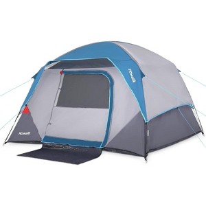 Camping Tent 4 Person Dome Tents, Easy Set Up Waterproof Tent with Carry Bag, Mesh Door, Portable Family Tent with Rainfly for for Traveling - 1 of 4