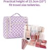 Narwey Checked Hanging Travel Toiletry Bag for Women, Travel Bag for Toiletries - 4 of 4