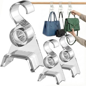 OnDisplay LuxeArch: Premium Wide Arch Acrylic Handbag/Purse/Backpack Hanger - 1 of 4