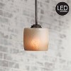 Minka Lavery Iron Oxide Mini Pendant 5 1/2" Wide Rustic LED Venetian Scavo Oval Glass Shade for Dining Room House Kitchen Island - 2 of 4