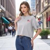 Anna-Kaci Women's Cropped Flag Graphic Tee with Short Sleeves and Crew Neckline - 3 of 4