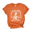 Simply Sage Market Wait Until It's Quiet Apple Short Sleeve Tee - XL - Orange - 3 of 4