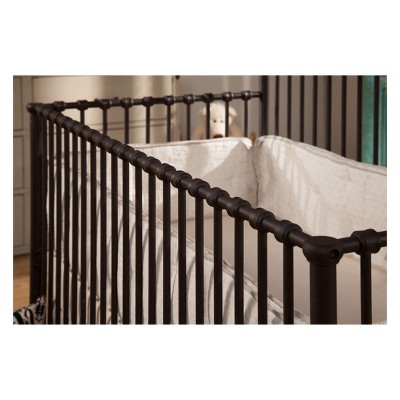 Vintage Iron Black Convertible Toddler Crib