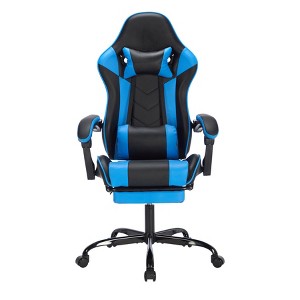 NicBex 360°Swivel Gaming Chair Office Chairs with Wheels,Reclining Back,Adjustable Seat Height&Footrest,Ergonomics Video Game Chairs,300lbs Max - 1 of 4