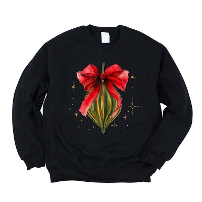 Simply Sage Market Women's Graphic Sweatshirt Coquette Christmas Ornament