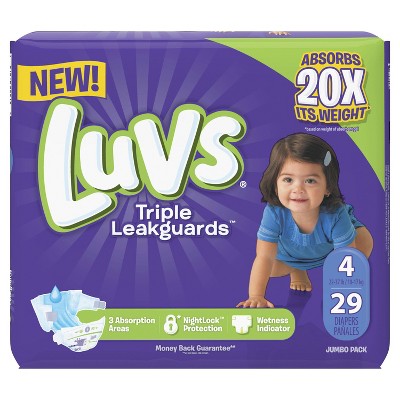 target luvs diapers size 4