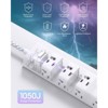 Itopfox Surge Protector Power Strip with 12 AC Outlets & 3 USB Ports, 10ft Extension Cord, Wall Mountable, Overload Protection, ETL Listed for Home - 4 of 4