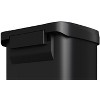 13.2 Gallon / 50L Step Trash Can, Stainless Steel Body with Plastic Lid, Soft-Close, Stay-Open 95¡ã Mode, No-Inner-Bucket Easy Bag Change, Rustproof - 3 of 4