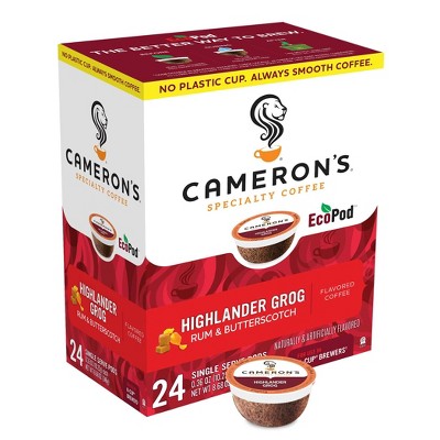 Cameron's Coffee Highlander Grog Light Roast Coffee Pods - 24ct