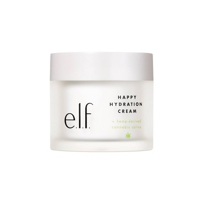 e.l.f. Happy Hydration Cream + hemp-derived Cannabis Sativa Seed Oil - 1.7oz