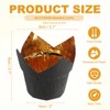 Unique Bargains Party Christmas Cake Muffins Greaseproof Paper Tulip Baking Cups 50 Pcs - 2 of 4