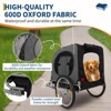 Dog Bike Trailer, 88LBS Dog Cart for Bicycle, Pet Cart Bicycle Carrier for Small and Medium Pets,Easy Folding Cart Frame, Quick Release Wheel - 3 of 4
