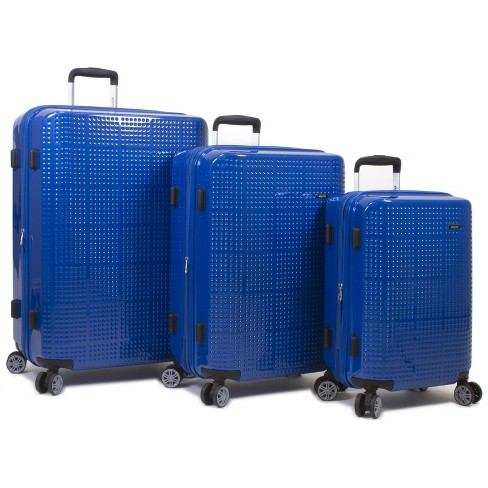 19v69 italia Vintage 3 Piece Expandable Hard Spinner Luggage Set