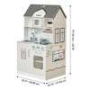 Teamson Kids Wonderland Ariel 2-in-1 Dollhouse/Play Kitchen Playset - Gray & Ivory - 2 of 4