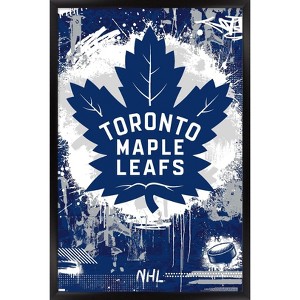 Trends International NHL Toronto Maple Leafs - Maximalist Logo 23 Framed Wall Poster Prints - 1 of 4