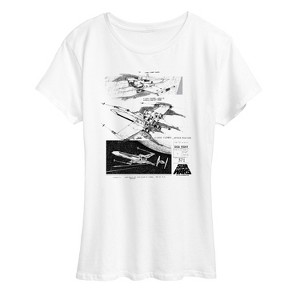 Women's - Star Wars - Xwing Concept Short Sleeve Graphic T-Shirt - 1 of 4