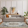 Area Rugs, Machine Washable Vintage Soft Low Pile Rugs, Oriental Accent Carpet with Non-Slip Backing,Floor Carpet for Living Room, Hallway, Laundry - 3 of 4