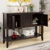 LunaLulinlk Storage Vintage Console Table with Four Small Drawers and Bottom Shelf for Living Rooms, Entrances and Kitchens - 2 of 4