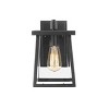 Chloe Lighting Gabriel Transitional 1 Light Textured Black Outdoor Wall Sconce 10" Tall - 3 of 4