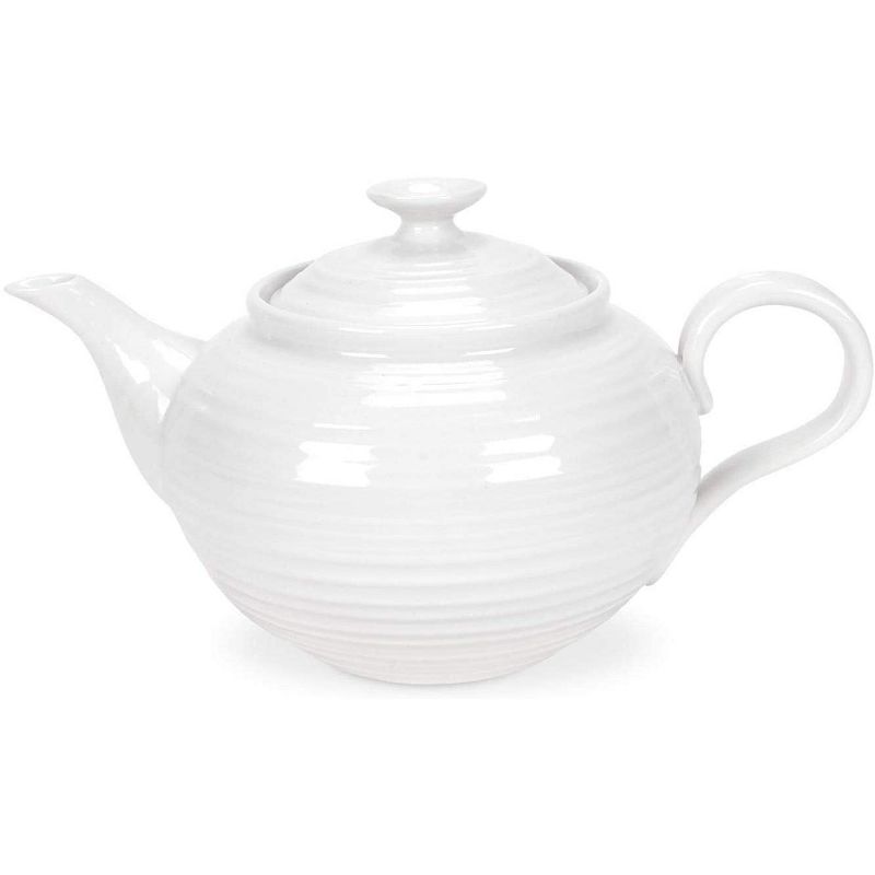 Portmeirion Sophie Conran 2 Pint Teapot - White,2 Pint, 1 of 6