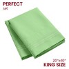 Mellanni 1800 Pillowcase Set 2 pc Set of 2 King Size Pistachio - 2 of 4