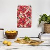 Avenie Abstract Floral Poinsettia Red Cutting Board Rectangle -Deny Designs - 3 of 3