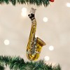 Old World Christmas Glass Blown Ornament for Christmas Tree, Saxophone - 2 of 2