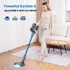 INSE S7P 26Kpa Cordless Stick Vacuum Lightweight 45 Min Runtime Rechargeable 6 in 1 Stick Vacuum Cleaner For Hard Floor Carpet Blue - 2 of 4