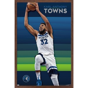 Trends International NBA Minnesota Timberwolves - Karl-Anthony Towns 23 Framed Wall Poster Prints - 1 of 4