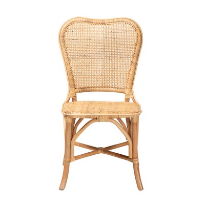 Bohemian Bliss Natural Rattan and Cane Side Chair