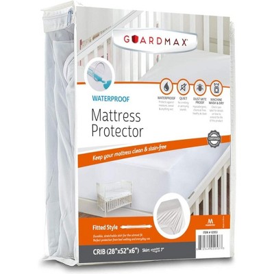 Guardmax Waterproof Portacrib Fitted Mattress Protector – White ...