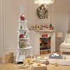 Corner Bookcase, Christmas Tree Corner Bookcase, Creative Bookcase, Solid Wood Storage Shelf, Display Shelf, Children's Bookcase, Splicable - 3 of 4