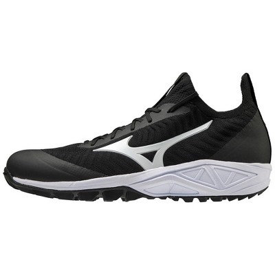 black and white mizuno shoes